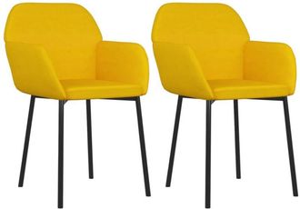 vidaXL Vidaxl - Sillas De Comedor 2 Unidades Terciopelo Amarillo