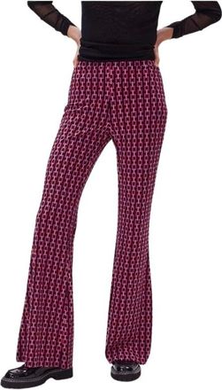 Diane Von F&uuml;rstenberg Dames, Broeken, Veelkleurig, Maat: S Jersey