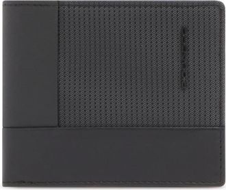 Piquadro Accessoires, Heren, Zwart, ONE Size, Leer, Pu 3891W145Rn Portemonnee