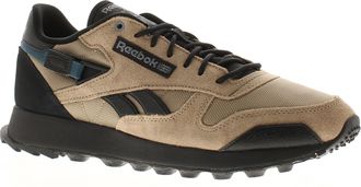 Reebok Mens Trainers Classic Leather Lace Up white boulder beige - Black - Size UK 7.5