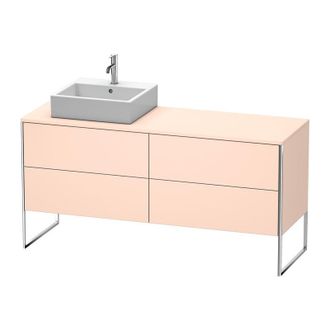 Duravit Mueble De Ba&ntilde;o Duravit Xsquare De 160,0 X 54,8 Cm, 4 Cajones Xs4924l, Color (frente/cuerpo): Albaricoque Perla Seda Laca Mate - Xs4924l2020