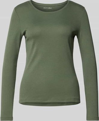 Christian Berg Longsleeve mit Rundhalsausschnitt in Oliv, Größe XL