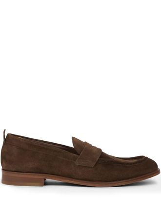 Etro Mocassini in pelle scamosciata - Marrone