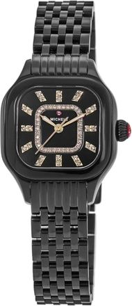 Michele Meggie Diamond Black Mother of Pearl Womens Watch MWW33B000019