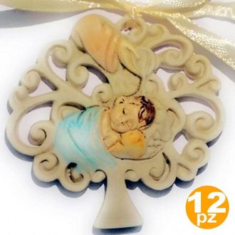 Trade Shop Trade Shop - Bomboniera Bomboniere Battesimo Bambino Albero Della Vita Acqua Santa Appendino