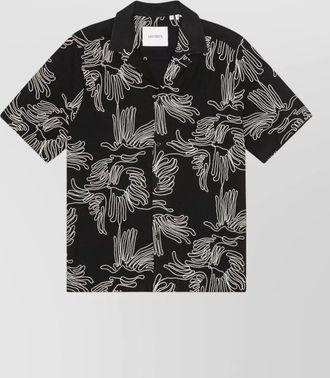 Les Deux liam shirt short sleeves flower pattern
