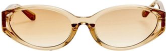 Linda Farrow LYRA LFL1540 C4 Womens Sunglasses Clear Size 59
