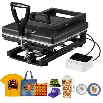 OEM Prensa T&eacute;rmica De 38 X 38 Cm, 5 En 1, Multifunci&oacute;n, Calentamiento R&aacute;pido Y Uniforme, Prensa De Sublimaci&oacute;n Para Camisetas, Tazas, Gorras Y Platos, Ran