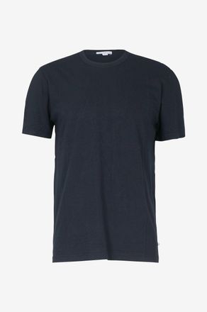 James Perse Rundhals-Kurzarm-T-Shirt aus leichtem Jersey