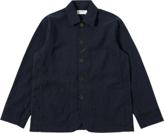 Universal Works Hombre, Chaquetas, Azul, Talla: S