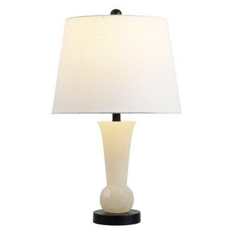 Jonathan Y Designs Eliza Modern Alabaster/Crystal LED Table Lamp in White at Nordstrom
