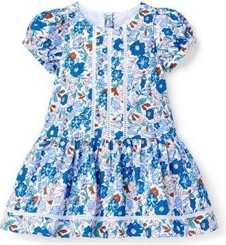 Janie and Jack Floral Corduroy Dress in Blue at Nordstrom, Size 18-24M