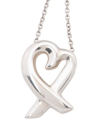 Tiffany & Co. Paloma Picasso Silver Loving Heart Necklace (Authentic Pre- Loved)
