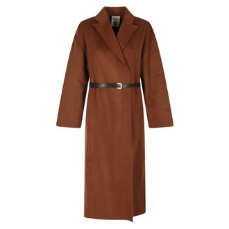 Semicouture Dames, Mantels, Bruin, Maat: S