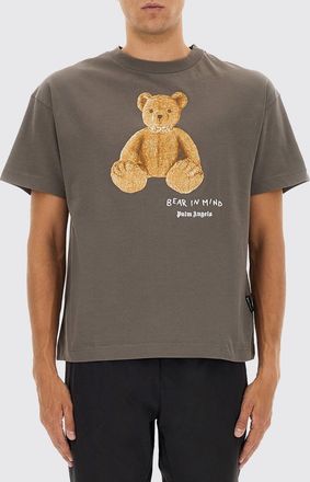 Palm Angels T-shirt in cotone con stampa Teddy Palm Angels