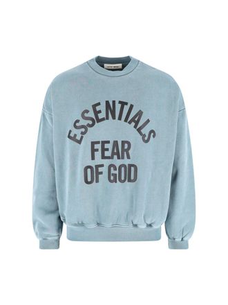 Fear of God Blue Relaxed Oversized Arched Logo Sweatshirt