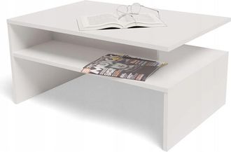 OEM Mesa De Centro Boston Ex3, Tablero Blanco De 18 Mm Con Estante