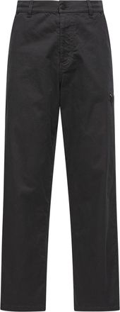 Moncler Moncler Stretch Gabardine Pants, Men, Black, Size: 48