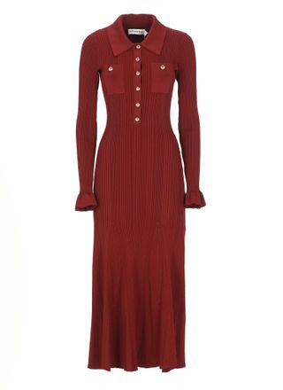 Self Portrait Ribbed Knit Dress