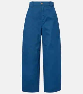 Chlo&eacute; Chlo&eacute; Cropped barrel-leg pants