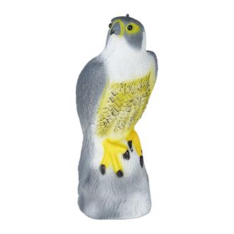 Relaxdays Set De 2 Halcones Espantap&aacute;jaros, Ahuyentador Palomas, Colgante O De Pie, Decorativo, Jard&iacute;n, Balc&oacute;n Y Terraza, Gris