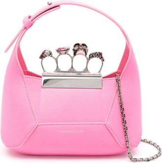 Alexander McQueen mini Jewelled tote bag - women - Calf Leather/Metal - One Size - Pink