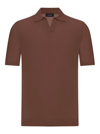 Nome Silk V-Neck Polo Shirt