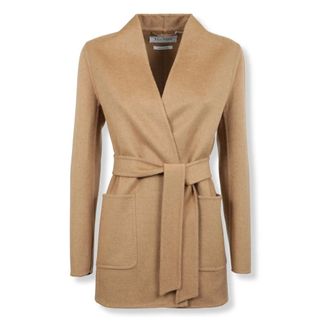 Max Mara Belted Coats, female, Beige, XS, Harold Coat