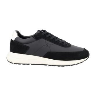 HUGO BOSS Zapatillas de deporte de perfil bajo en ante y nailon - Shoes - Hombre - Negro - 40 EU