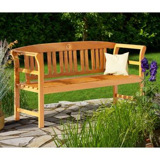 Deuba casaria Wooden Rose Garden Bench FSC-Certified Eucalyptus 2 Seater Furniture
