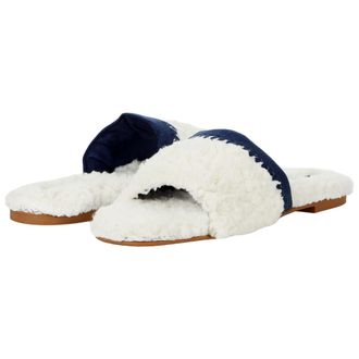Jack Rogers Emily Slipper Ecru / Midnight 142211SL01-116 Womens