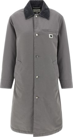 Carhartt Work in Progress Webster Trench E Impermeabili Grigio-Donna