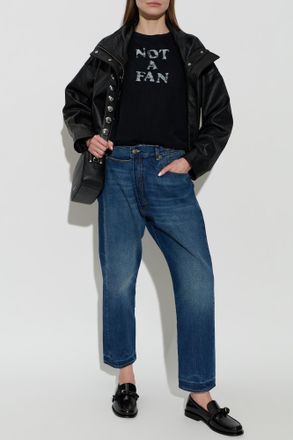 R13 T-shirt With Print, Womens, Black