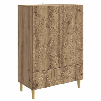 vidaXL Aparador Roble Artisan 66 X 34,5 X 95 Cm Madera De Ingenier&iacute;a Vidaxl