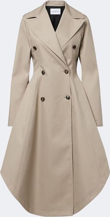 Alaia Ala&iuml;a Asymmetric cotton poplin coat