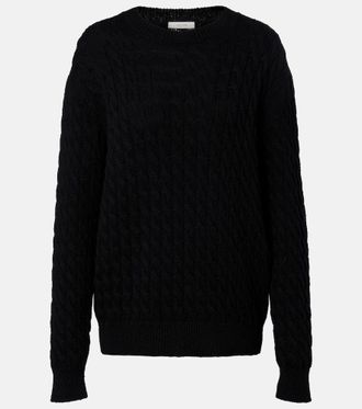 The Row Orus cable-knit cotton and linen sweater