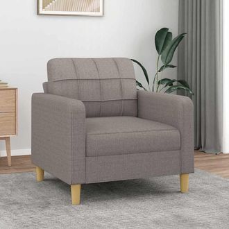 vidaXL Sill&oacute;n De Tela Gris Taup&eacute; 60 Cm Vidaxl