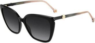 Carolina Herrera Cat Eye Zonnebril - Dames - Zonnebrillen - Zwart - 56 MM - Accessoires