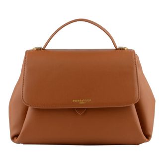 Pourchet Tassen, Dames, Bruin, ONE Size, Leer, Handtassen