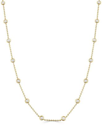 Sabrina Designs 14K 0.29 Ct. Tw. Diamond Station Necklace