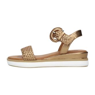 Inuovo Inuovo, Schoenen, Dames, Bruin, 39 EU, Gevlochten Bronzen Sandalen