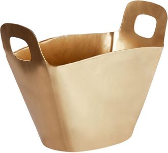 Beliani Beliani - Cubitera De Metal Dorado Con Asas Accesorio Para Hogar Enfriador De Botellas Sunbat