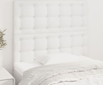 vidaXL Cabeceros 2 Unidades De Cuero Sint&eacute;tico Blanco 80x5x78/88 Cm Vidaxl