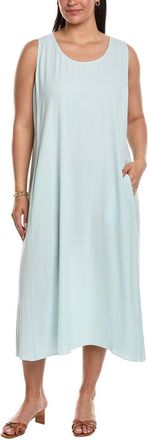Eileen Fisher Eileen Fisher Plus Scoop Neck Silk Flare Dress