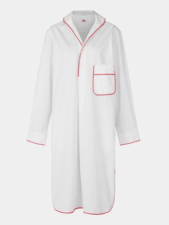 S&eacute;bline Thread Hand-Embroidered Cotton Shirt Dress