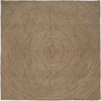 vidaXL Rug Grey 200 x 200 cm Jute vidaXL