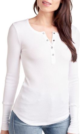 Splendid Classic Thermal Henley in White at Nordstrom, Size X-Large