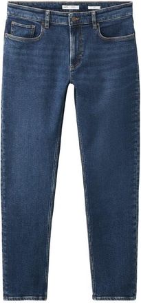 Mango Jan Slim Fit Jeans in Dark Blue at Nordstrom, Size 32