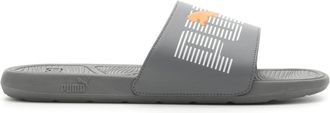 Puma Mens Cat 2.0 Slide Sandal, Triple Vision-Cool Dark Gray White-Ultra Orange, 9 UK