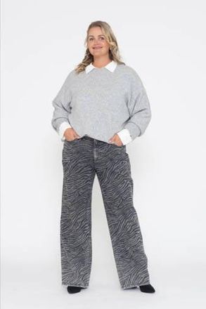 Vero Moda Curve wide leg jeans grey denim